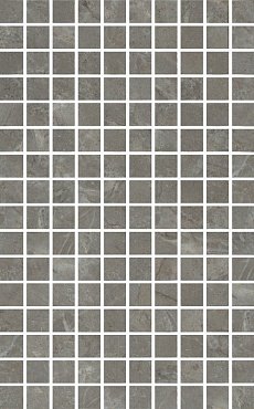 MM6434 Кантата мозаичный серый глянцевый 25x40x0,8 керам.декор купить в интернет магазине Artisan.ru