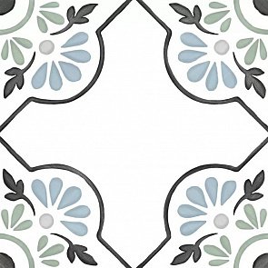 Керамогранит Tanger Blue Petals 12.3x12.3 купить в интернет магазине Artisan.ru