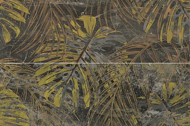 Керамическая плитка Dec Nectar R90 Black 60x90 купить в интернет магазине Artisan.ru