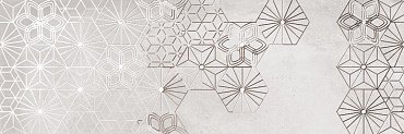 Керамическая плитка Dec Debod White A 25x75 купить в интернет магазине Artisan.ru