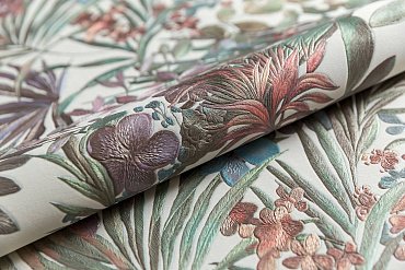 Обои виниловые Джангл мотив, светлый цветной купить в интернет магазине Artisan.ru