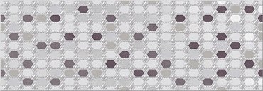 Керамическая плитка Malwiya Grey Geometria Decor 24.2x70 586942001 купить в интернет магазине Artisan.ru