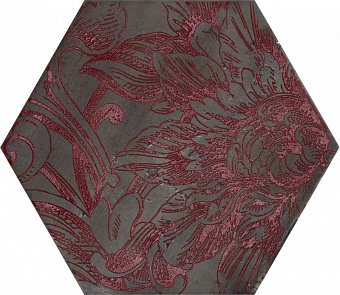 Керамогранит Esagona Fuoridamasco Rosso S/6 24x27.7 1073737 купить в интернет магазине Artisan.ru
