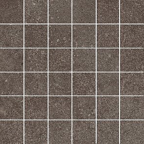 KMD2MSA020BR Руссильон мозаичный коричневый тёмный матовый обрезной 30x30x0,9 декор купить в интернет магазине Artisan.ru