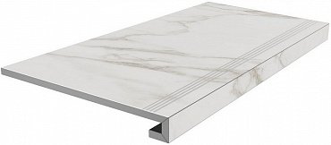 SG850192R\GCF Ступень клееная Монте Тиберио серый светлый лаппатированный 33x80x0,9 купить в интернет магазине Artisan.ru